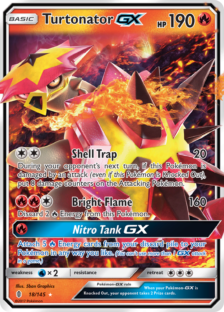 pokemon cards turtonator Sun & Moon Guardians Rising Ultra Rare Holo Turtonator-GX #18 this piece serves as MAGIC MTG FINAL Fantasy Color:Snow  White OPPROXIESTCG