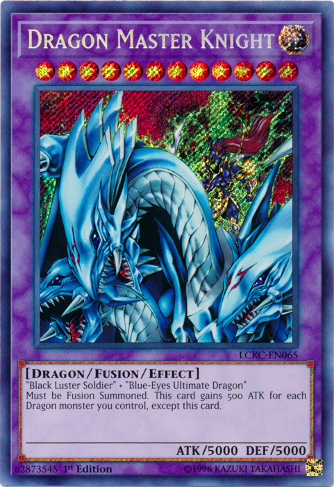yu-gi-oh Dragon Master Knight - LCKC-EN065 - Secret Rare - 1st Edition