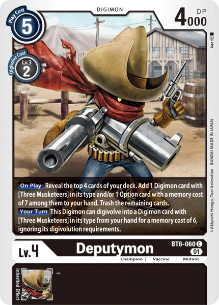 Deputymon [BT6-060] [Double Diamond] | Red Fox Gaming
