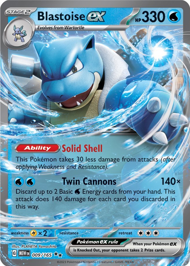 Blastoise ex (009/165) [Scarlet & Violet 151] | Red Fox Gaming