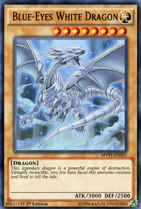 red eyes blue dragon yugioh card Blue-Eyes White Dragon [MVP1-EN055] Ultra Rare