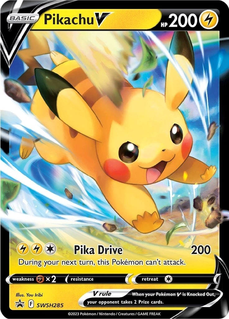 pokemon card pikachu v - - 043/185 Lightning Disconnect (150) During your opponents next turn Order Gold Pikachu V Pokemon