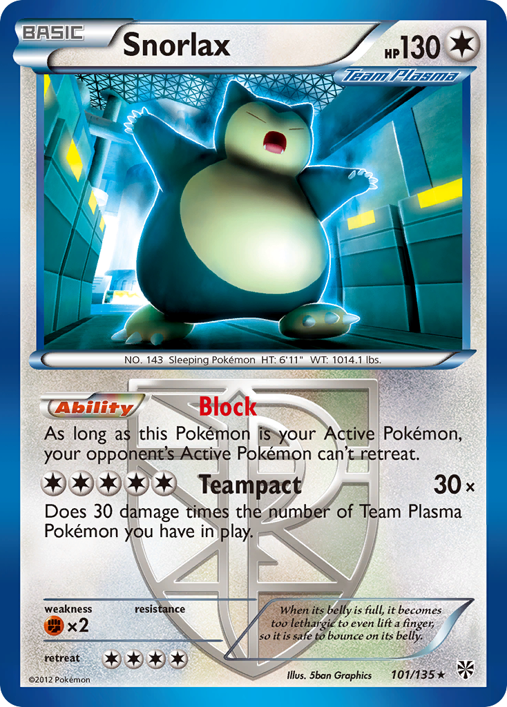 Snorlax (Team Plasma) 101 Plasma Storm