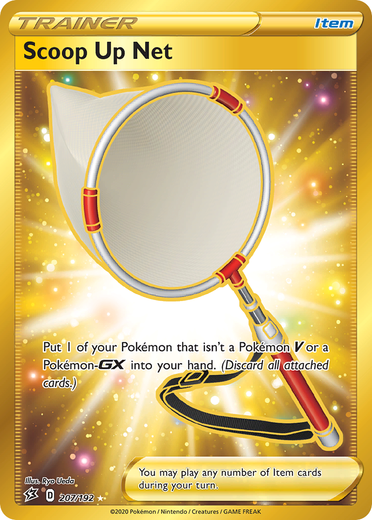 Pokemon Sword and Shield Rebel Clash Secret Rare Scoop Up Net #207