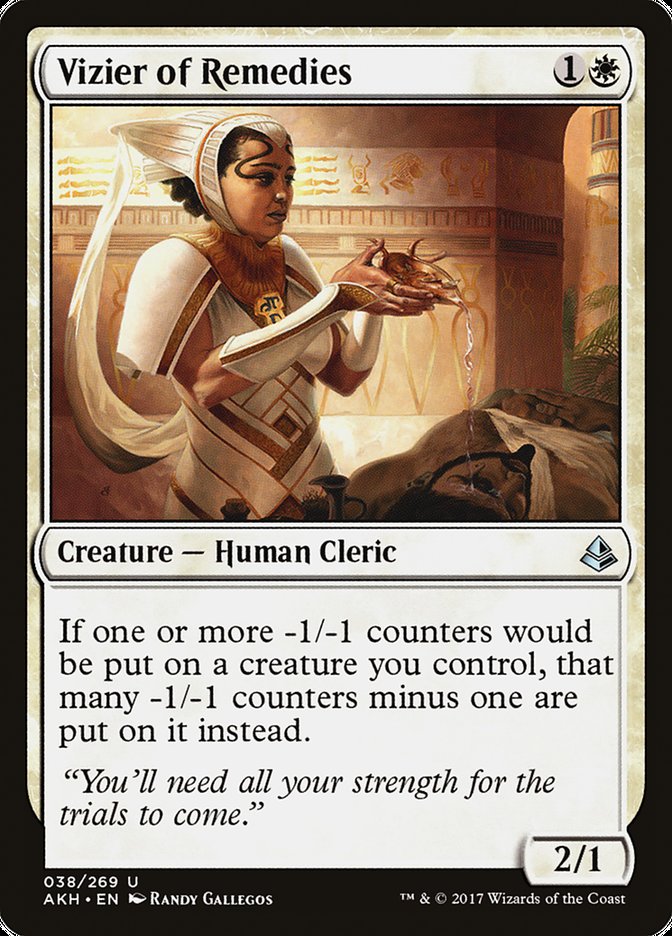 mtg amonkhet red cards Vizier of Remedies [Amonkhet]