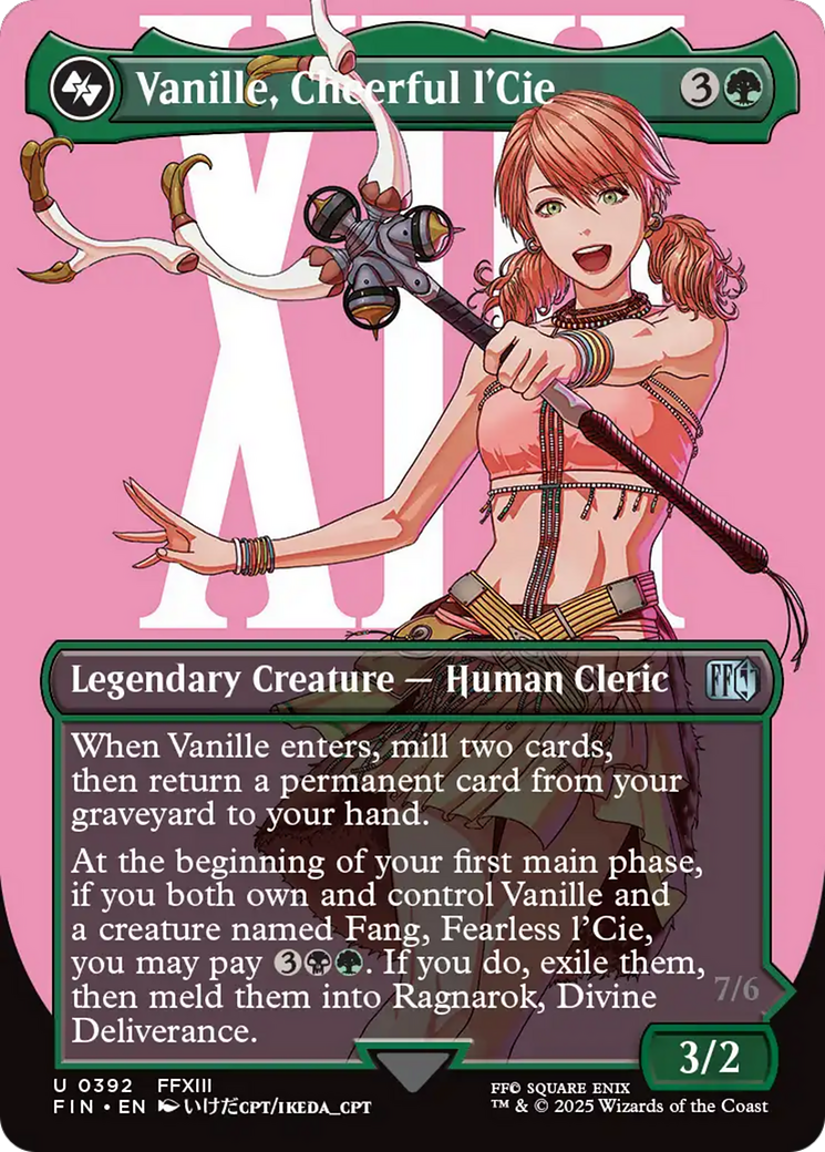 Vanille, Cheerful l'Cie // Ragnarok, Divine Deliverance (Borderless) [