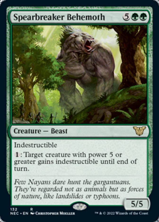 Spearbreaker Behemoth [Kamigawa: Neon Dynasty Commander] | Red Fox Gaming
