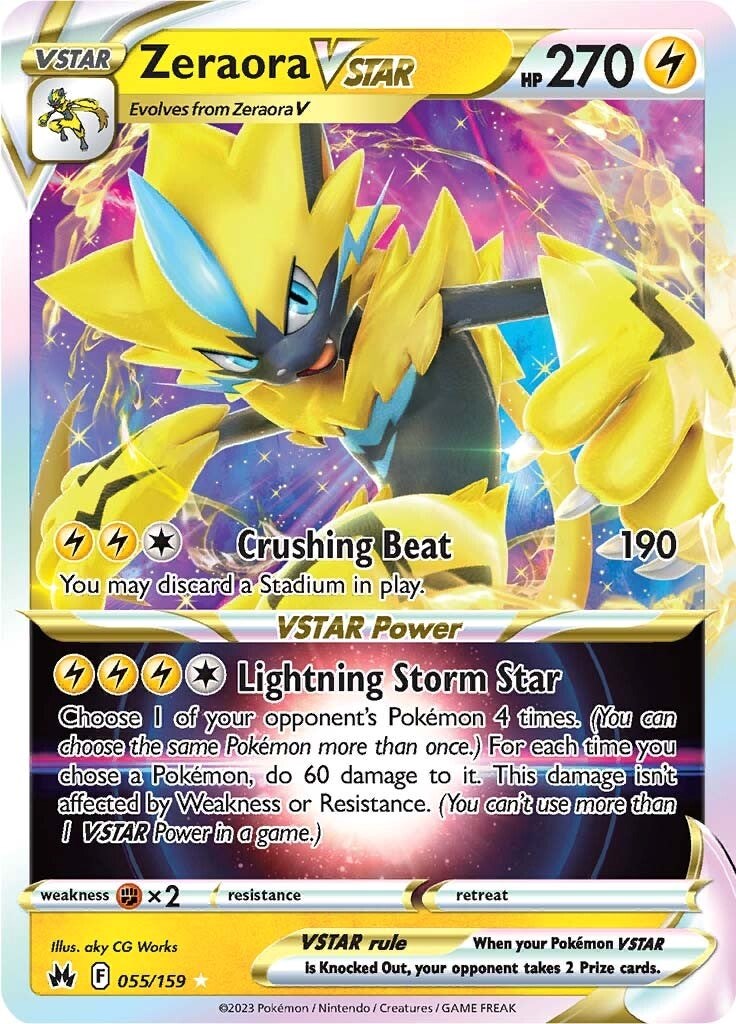 Zeraora VSTAR (055/159) [Sword & Shield: Crown Zenith] | Red Fox Gaming