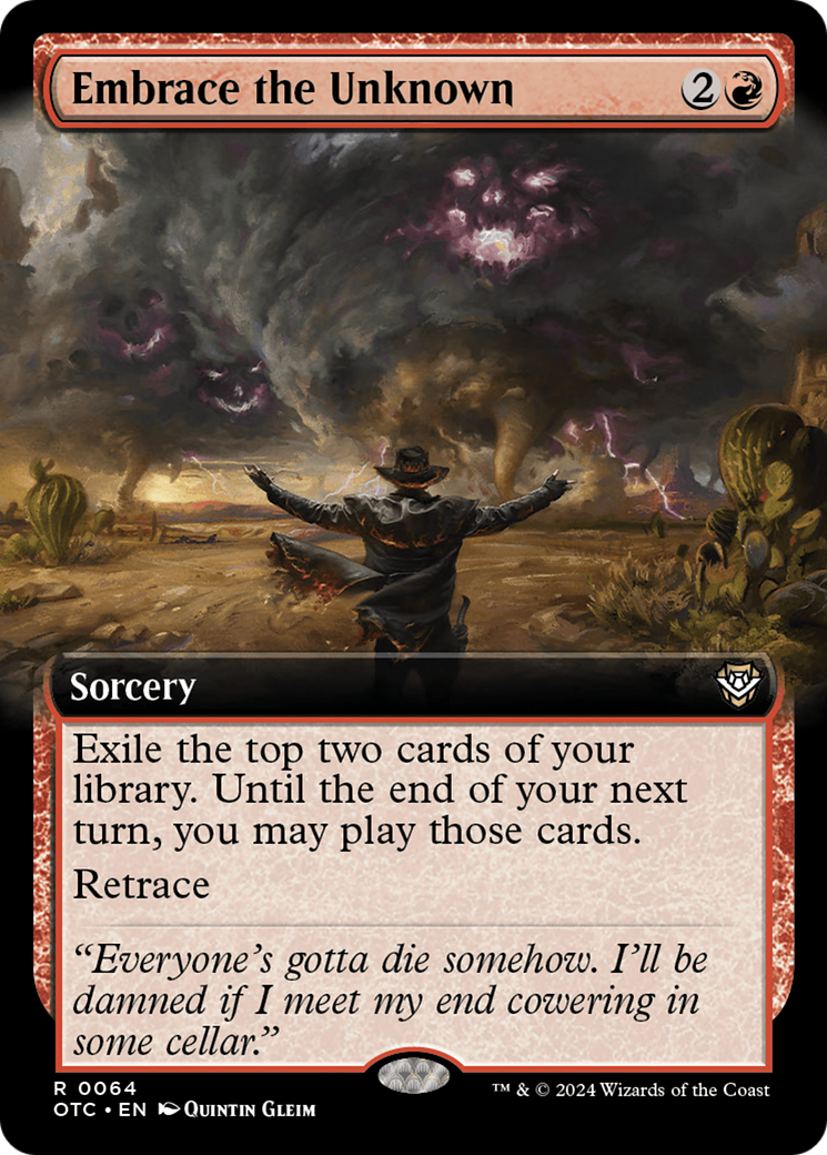 outlaws of thunder junction rare cards Embrace the Unknown (Extended Art) [Outlaws of Thunder Junction Comman