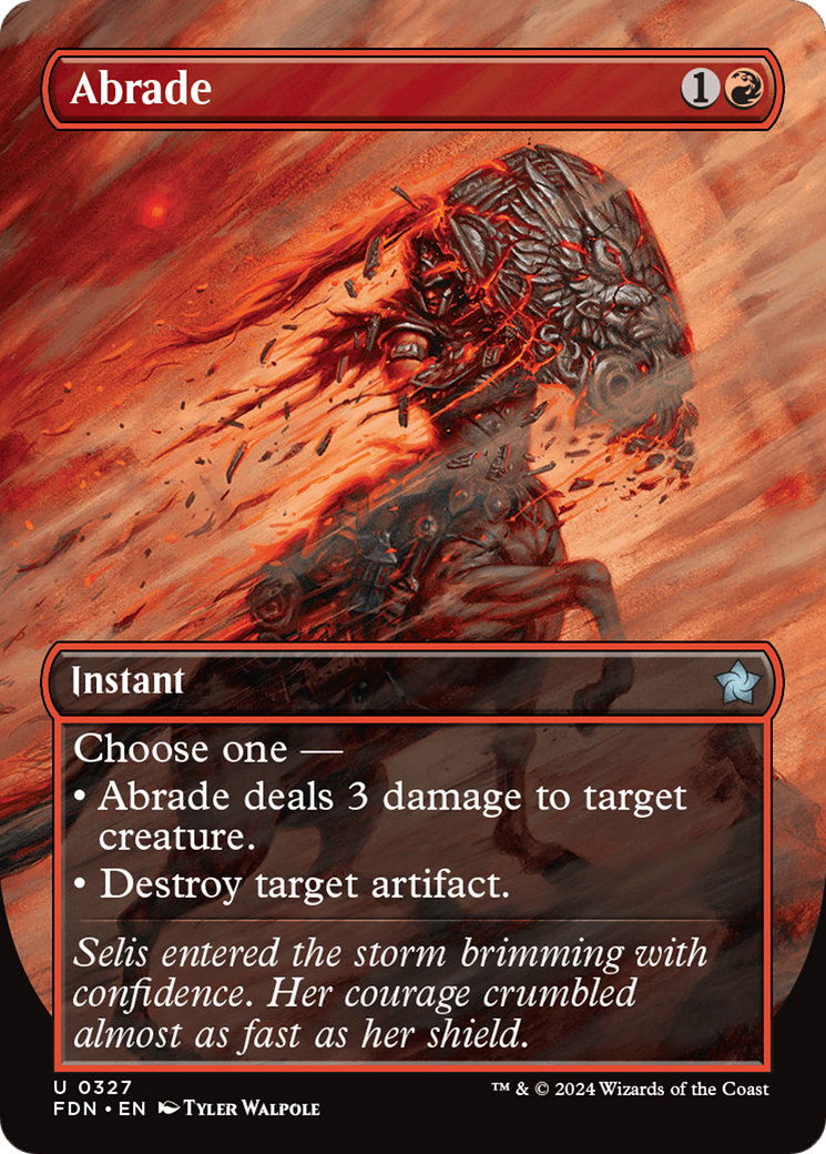 Abrade (Borderless) [Foundations] | Red Fox Gaming