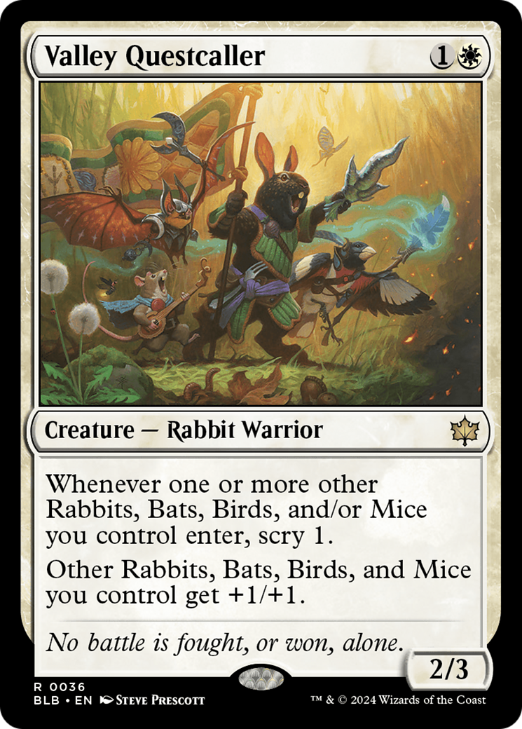 mtg bloomburrow rabbit cards MtG Bloomburrow Uncommon Harvestrite Host #15
