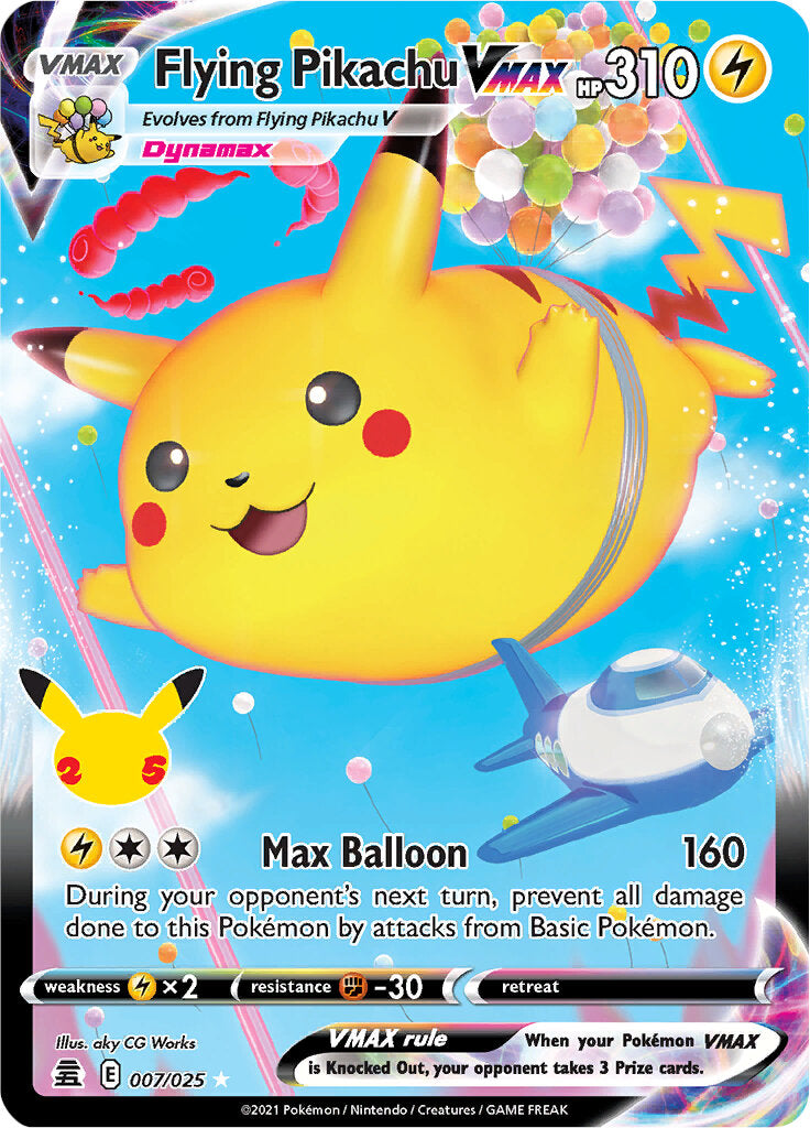 flying type pokemon cards Card by Maskadra42 on DeviantArt Flying Pikachu VMAX (007/025) [Celebrations: