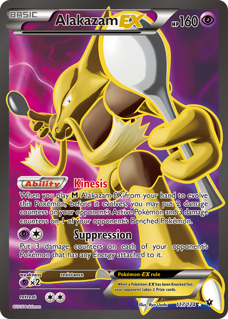 xy fates collide rare cards Pokemon Fates Collide Alakazam-EX #117