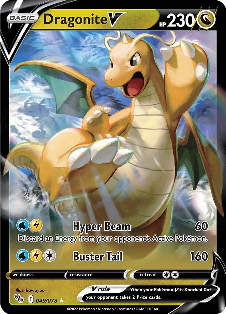 Dragonite V 049/078 - Holofoil Pokemon GO