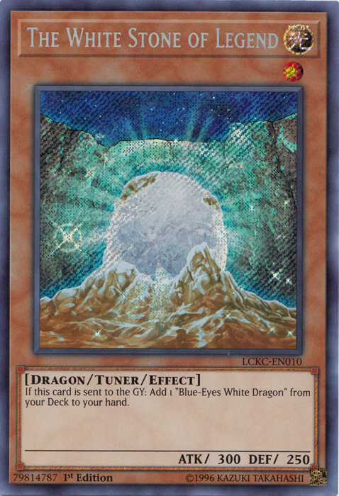yugioh cards of the red stone The White Stone of Legend - LCKC-EN010 - Secret Rare - 1st Edition