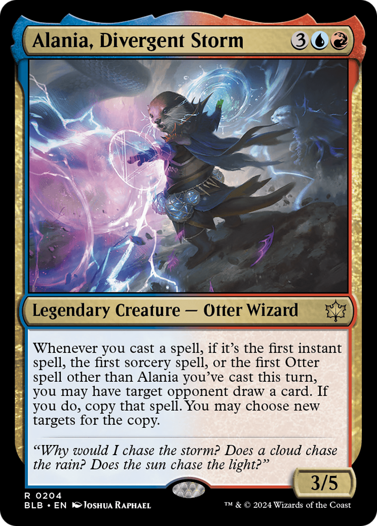 Magic the Gathering Bloomburrow Rare Alania, Divergent Storm #204