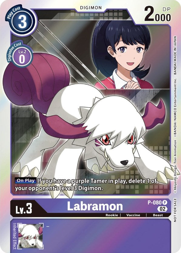 digimon survive cards Labramon [P-080] (Digimon Anime Expo 2022) [Promotional Cards] Create your own story The Worlds Smallest Pokemon Quantity:5 Cards Code Type_Random