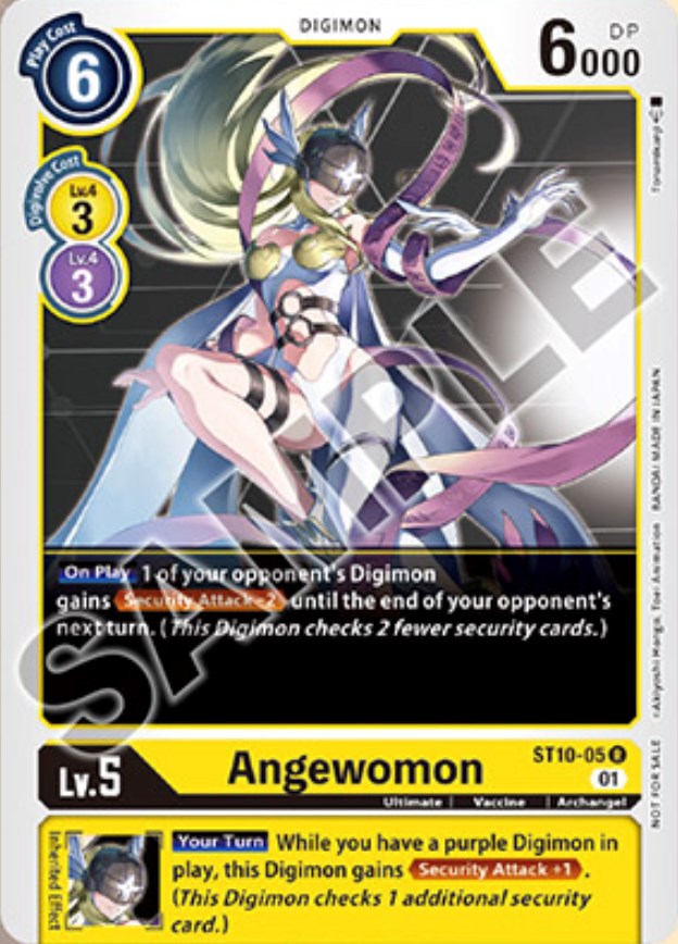 digimon ladydevimon card Angewomon [ST10-05] (Tamer Goods Set Angewomon & LadyDevimon) [Starter