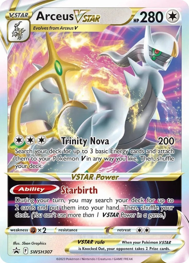 arceus pokemon card cost Arceus VSTAR (SWSH307) [Sword & Shield: Black Star Promos]