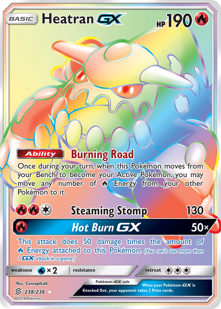 Heatran GX (238/236) [Sun & Moon: Unified Minds] | Red Fox Gaming