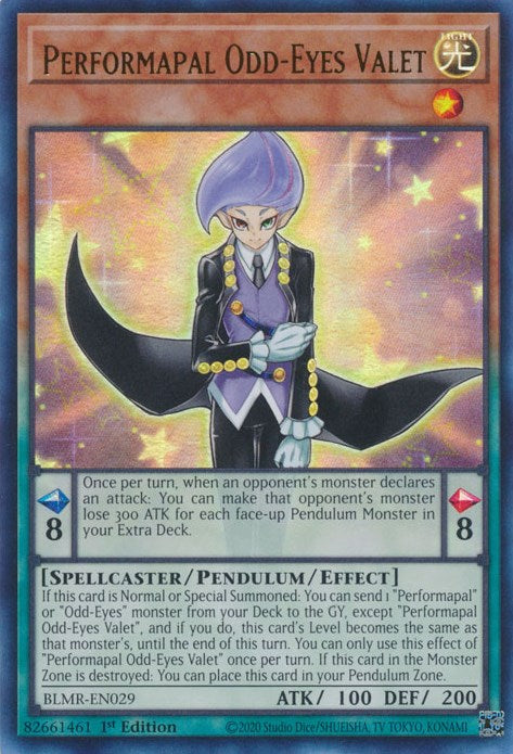 yugioh cards performapal Yu-gi-oh Performapal Odd-Eyes Minitaurus Bllr-en002