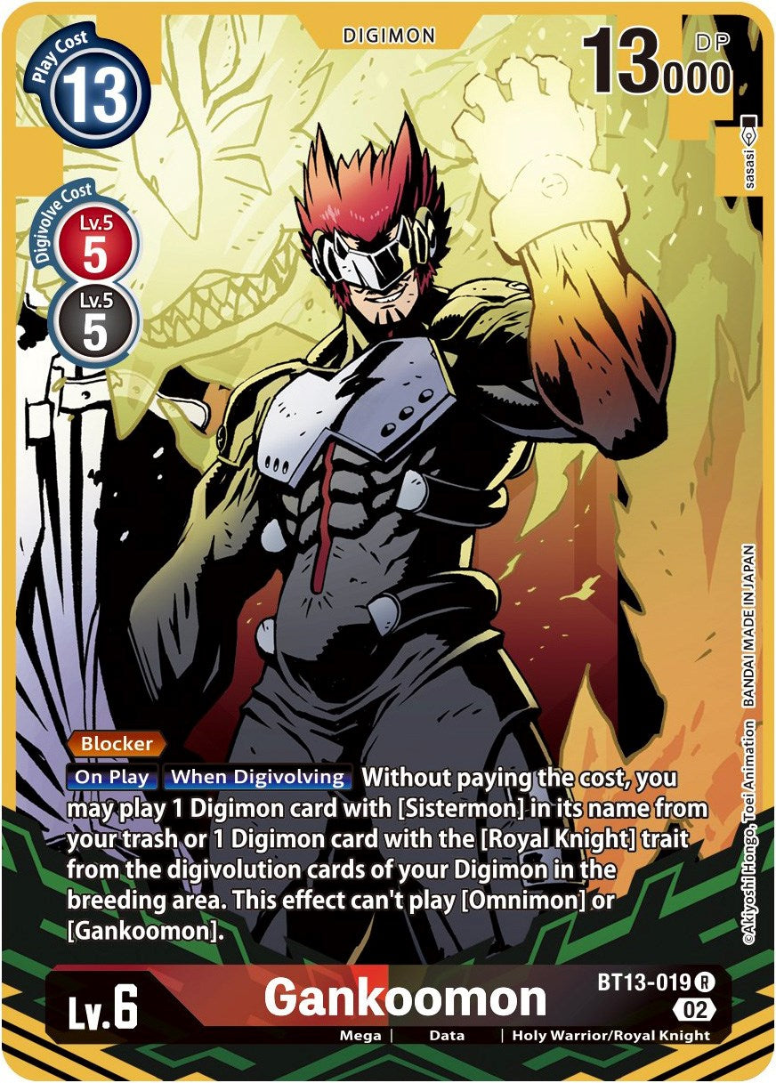 digimon card game royal knights Gankoomon [BT13-019] (Alternate Art) [Versus Royal Knights Booster]