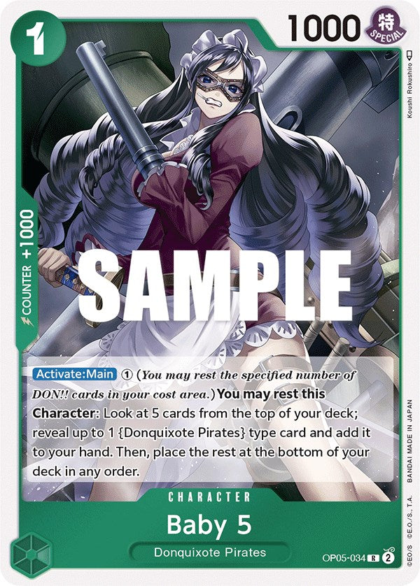 op 05 rare cards Baby 5 [Awakening of the New Era]