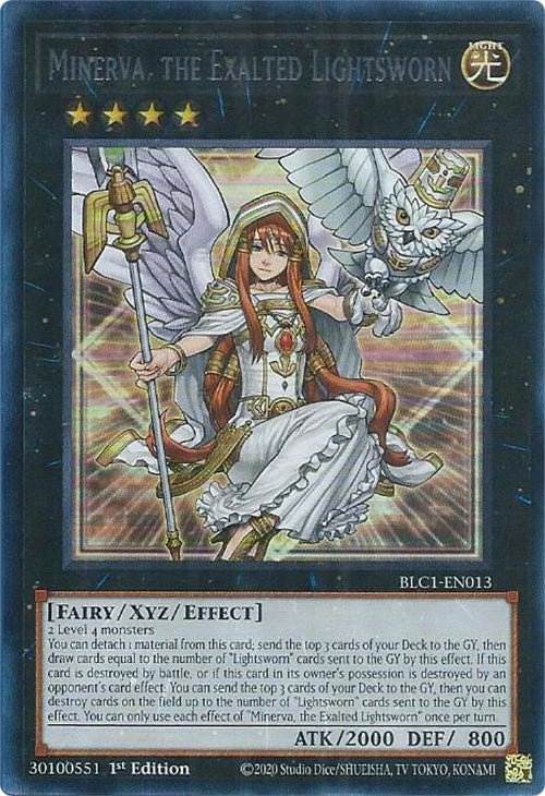 lightsworn card sleeves lightsworn card sleeves Minerva, the Athenian Lightsworn (Quarter Century Secret Rare) [LEDE-E