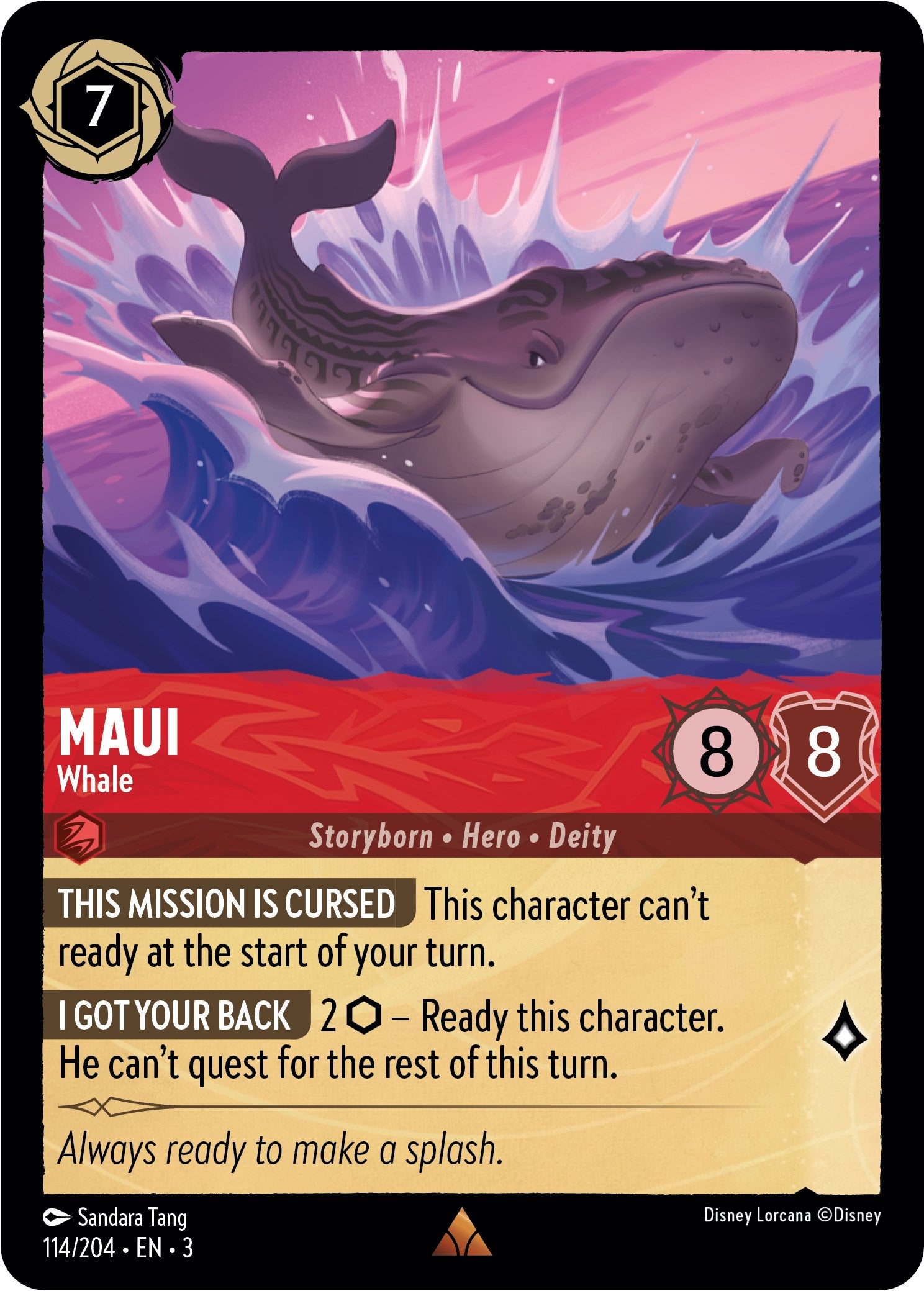 mtg whale cards Maui - Whale (114//204) [Into the Inklands]