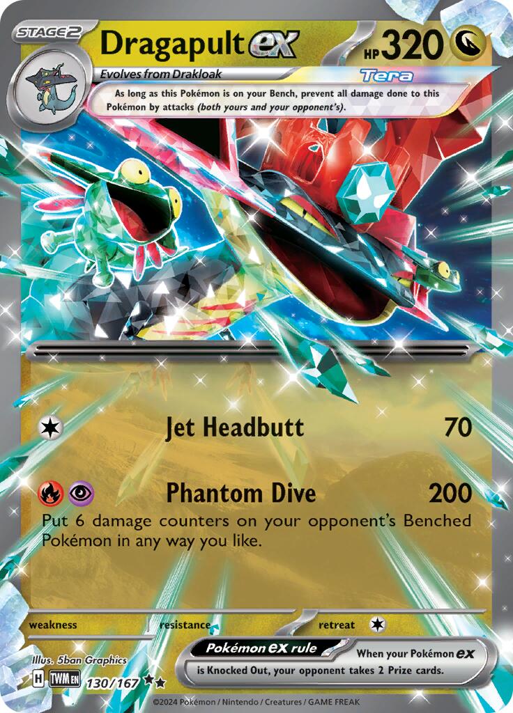 what pokemon set has 167 cards Dragapult ex (130/167) [Scarlet & Violet: Twilight Masquerade]