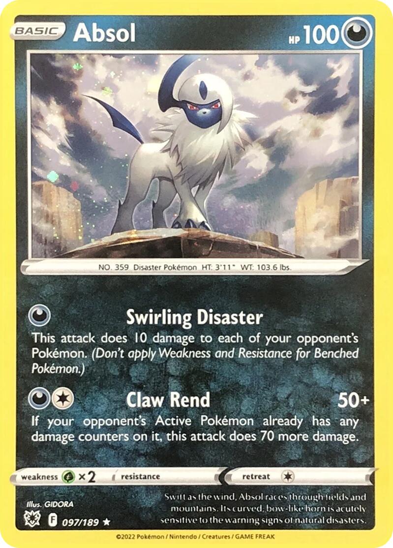 absol pokemon cards POKMON CARD GAME S9a 051/067 R EX rule Absol HP 110 Darkfall Attack