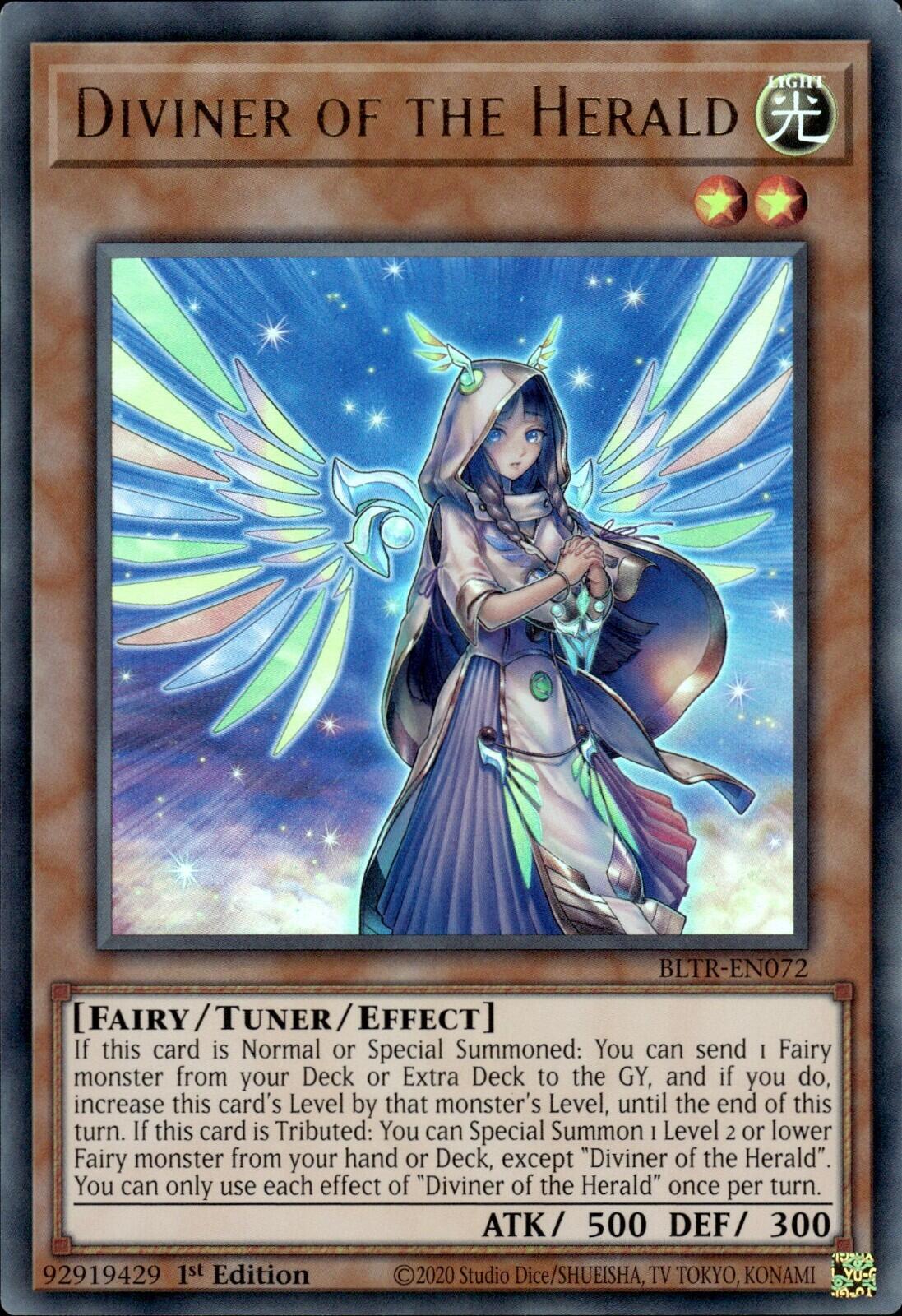 YuGiOh Trading Card Game Battles of Legend: Terminal Revenge Ultra Rare Diviner of the Herald BLTR-EN072 YuGiOh Trading Card Game Battles of Legend: Terminal Revenge Ultra Rare Diviner of the Herald BLTR-EN072