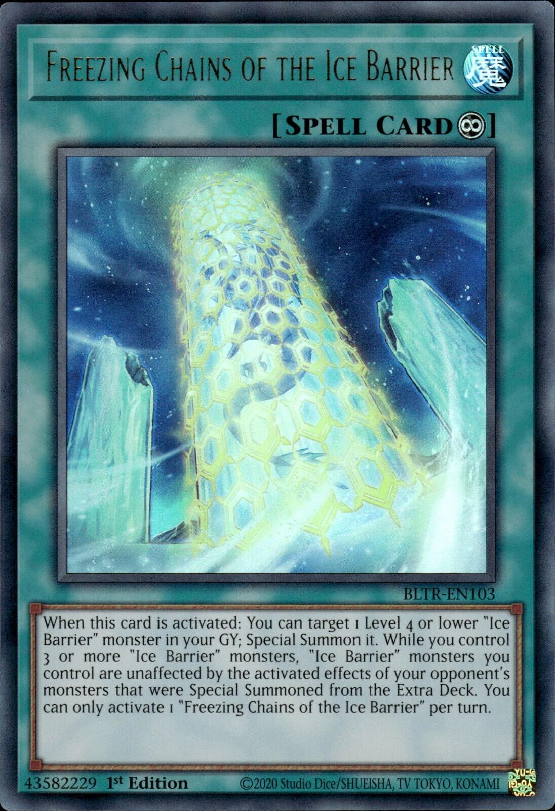 ice barrier deck yugioh Freezing Chains of the [BLTR-EN103] Ultra Rare Style:Zeraora XY: Furious Fists Roronoa Zoro OP09-076 -