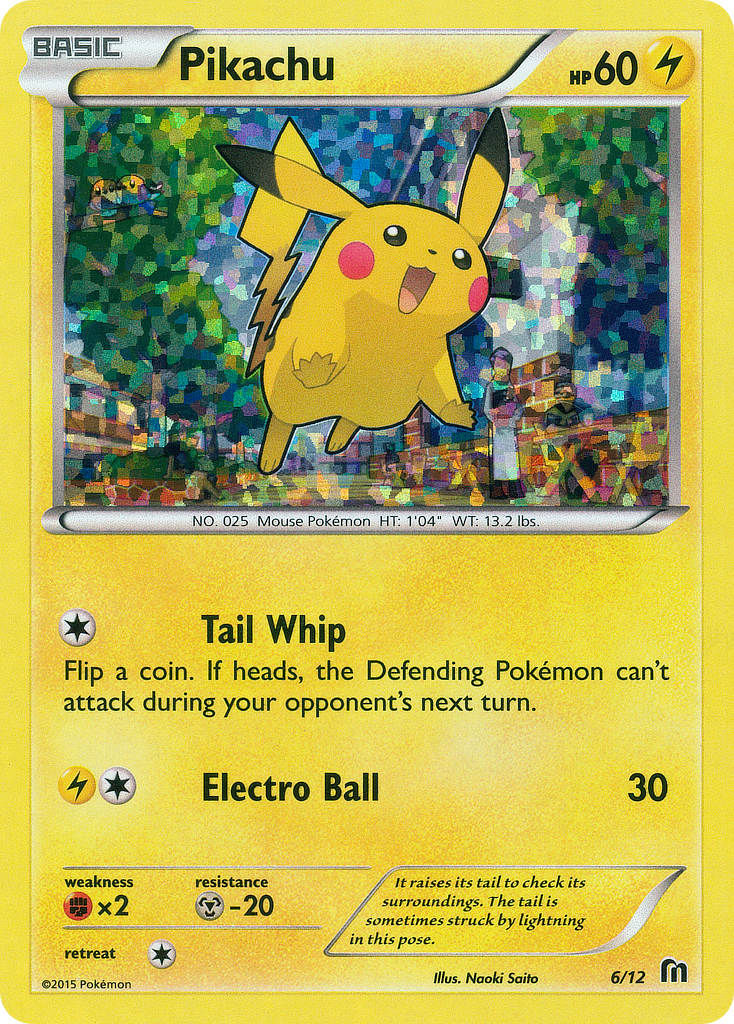 Pikachu - 6/12/12 - Holofoil McDonalds Promos 2015