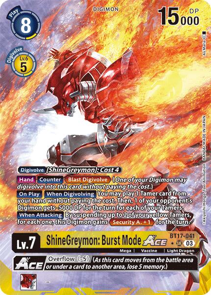 digimon card game secret crisis Digimon Trading Card Game Secret Crisis Single Card Super Rare AncientGreymon BT17-017 Alternate Art