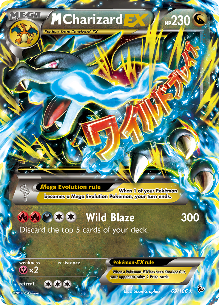 M Charizard EX (69/106) [XY: Flashfire] | Red Fox Gaming