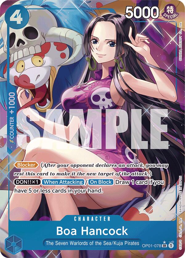 op01 rare cards Boa Hancock (OP01-078) (Alternate Art) [Premium Booster -The Best-]