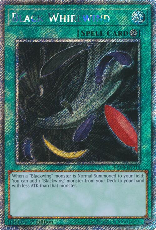 Black Whirlwind (Platinum Secret Rare) [RA03-EN219] Platinum Secret Ra