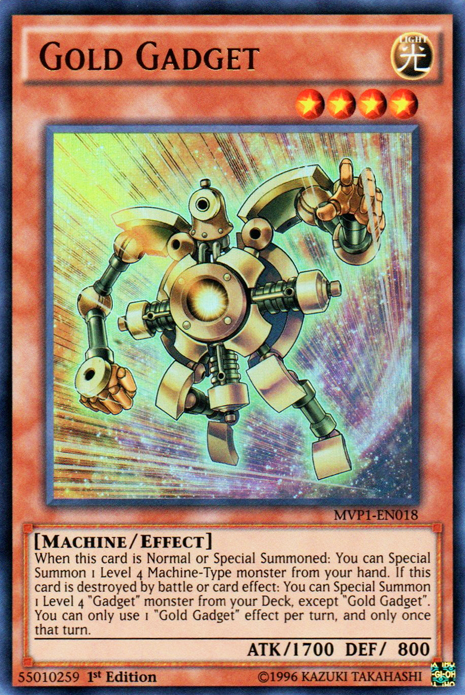 how many cards are in a deck of yugioh Gold Gadget [MVP1-EN018] Ultra Rare