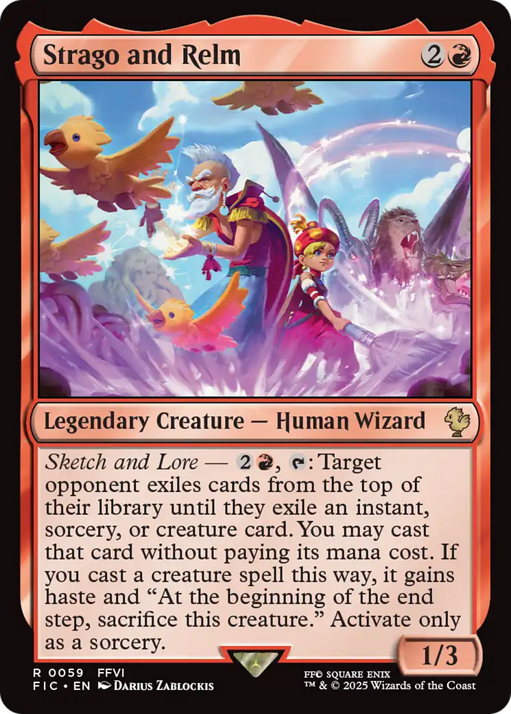 paine final fantasy mtg Strago and Relm [FINAL FANTASY Commander]