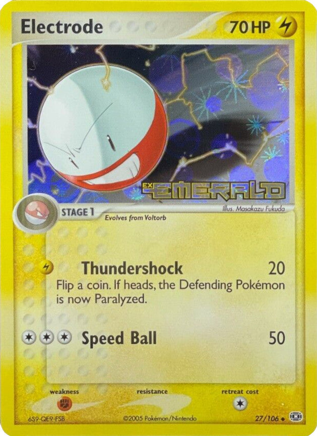 electrode pokemon card Amazon.com: Pokemon - Electrode (22/108) main image 1
