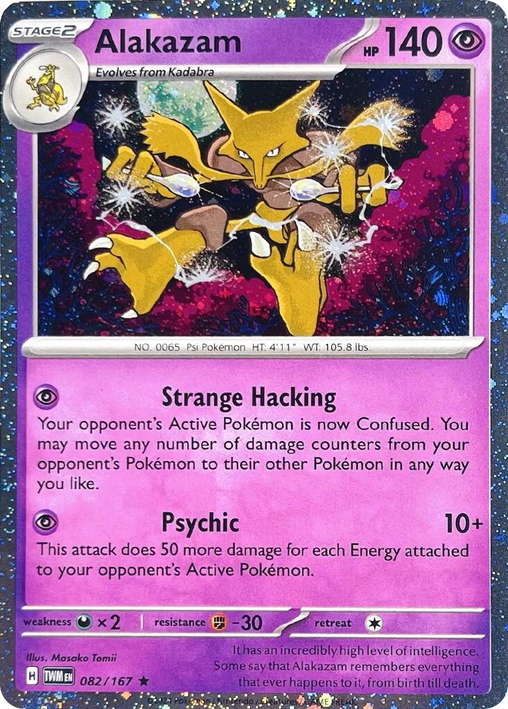 Alakazam (082/167) (Cosmos Holo) [Scarlet & Violet: Twilight Masquerad