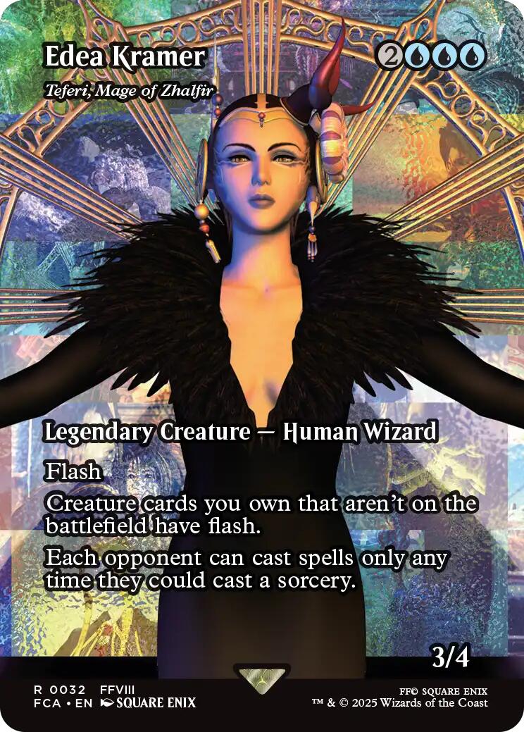 most expensive mtg final fantasy Edea Kramer - Teferi, Mage of Zhalfir (Showcase) [FINAL FANTASY : Thro