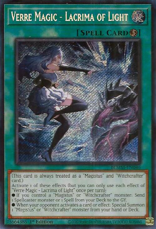 yugioh this card is always treated as Verre Magic - Lacrima of Light [BLMM-EN046] Secret Rare