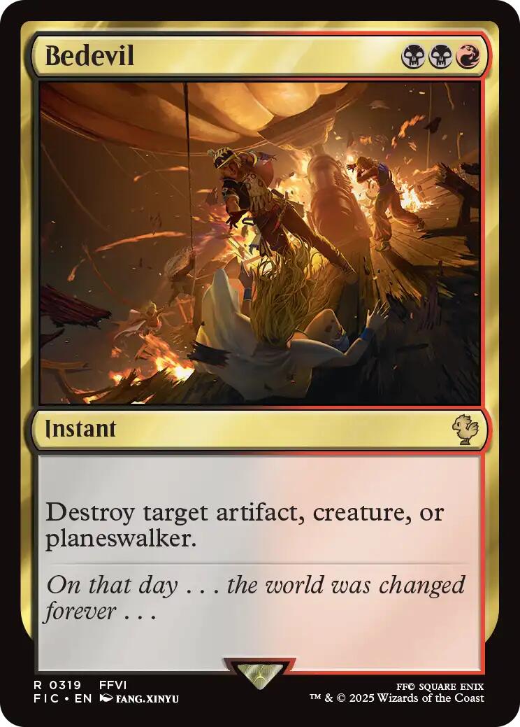 final fantasy crystal cards mtg Bedevil (Surge Foil) [FINAL FANTASY Commander]