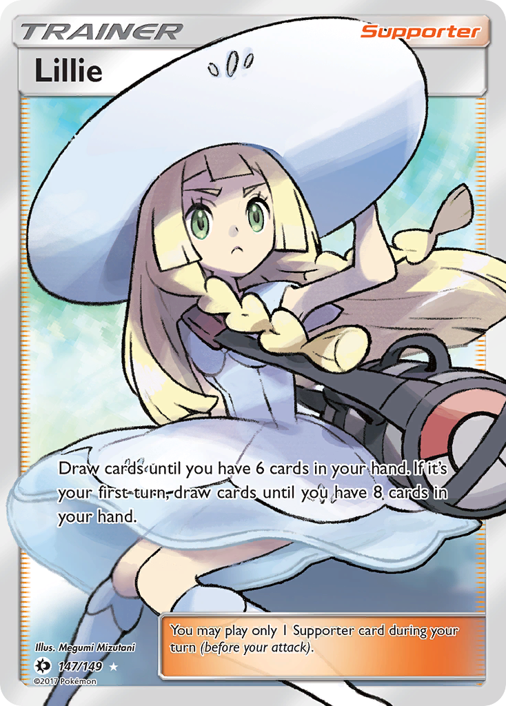 Pokemon Sun & Moon Base Set Ultra Rare Lillie #147 [Lightly Played]