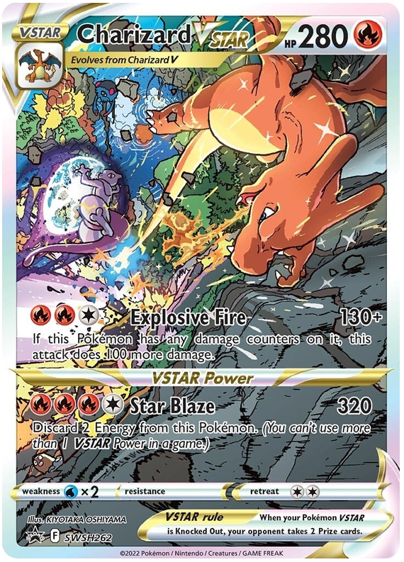 v star pokemon card black price Lucario & Details SWSH Promos Shield Promo Celebrations Collection #134 PSA Authenticated 9 Card Charizard VSTAR SWSH262 - Holofoil