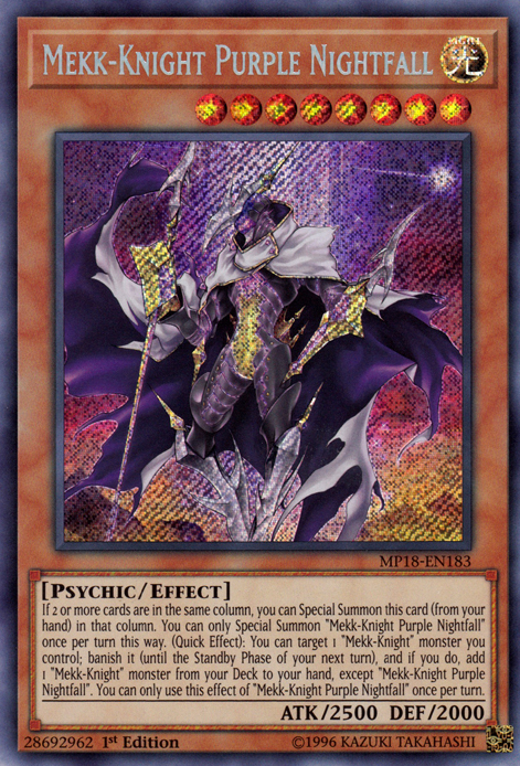 yugioh mekk knight cards Yu-Gi-Oh! Mekk-Knight Orange Sunset - EXFO-EN016 - Common - 1st Edition add 1 Mekk Custom Card: Mekk-Knight Link-1 -