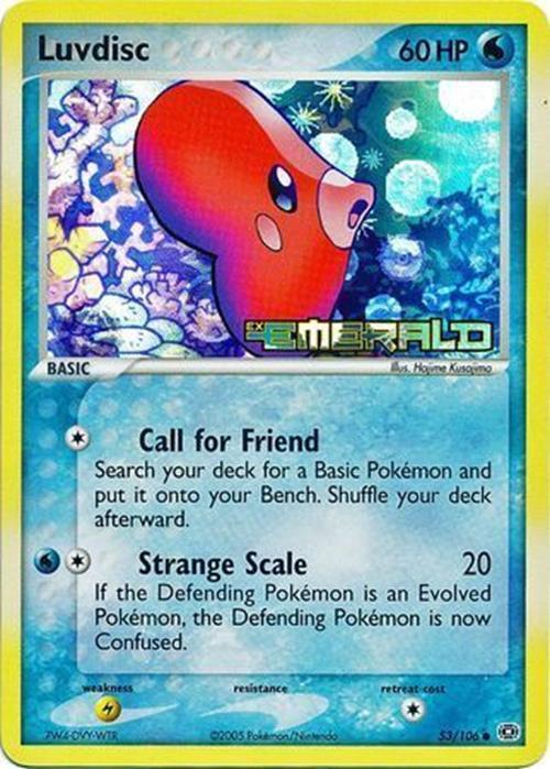 luvdisc pokemon card - 039/203 - Evolving Skies Water Water Pulse (20) Your opponents Active Pokemon is now Asleep. Luvdisc | Celestial Storm |