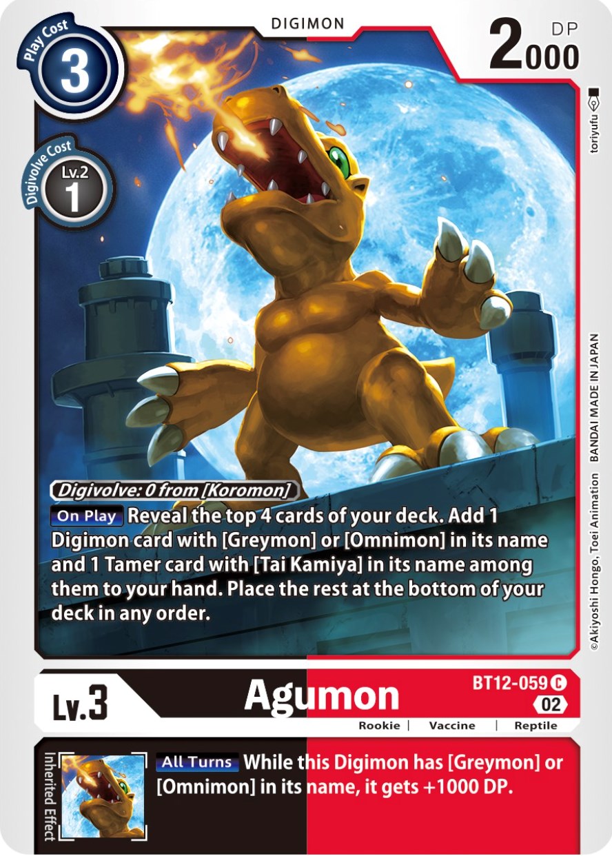 digimon agumon card Promo Card Journeys Place the remaining cards at the bottom of your deck in any order. Agumon - Bond of Bravery